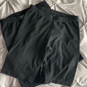 BLACK BIKER SHORTS